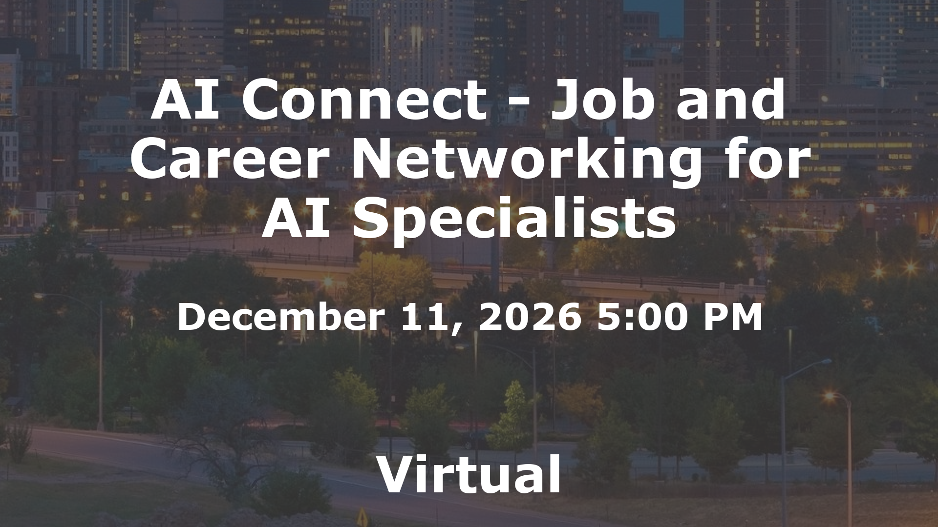 AI Connect - Job and Career Networking for AI Specialists event image